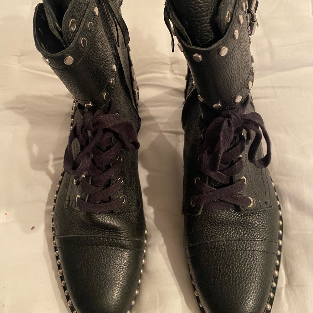 Sam Edelman Jennifer studded combat boots….SUPER CUTE!!!!!Worn once on Halloween